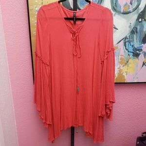 Cirana Peach Boho Style Coverup